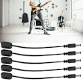Miniatyrbillede 9 af 10: 5 stk. 9V batteriklipskonverter Snap-stik strømforsyningsadapter til guitar-effektpedal
