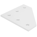 Miniatyrbild 7 av 8: 4 st Kopplingsplattor Utvändig 5-Hål Aluminium Anslutningsförstärkning Rät Vinkel Koppling 3030L Form