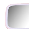 Miniatyrbillede 4 af 8: Bilsolskærm Makeup Spejl Omkring LED Lys Touch Screen Plug and Play med Tilbageklappelig Klips Pink