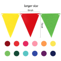 Miniatyrbilde 2 av 8: RUBFAC 60 stk Regnbue Filt Stoff Vimpel Banner Flerfarget
