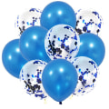 Miniatyrbilde 1 av 5: 60 pakke 12 tommer, perlefargede ballonger + paljettballong | Lat