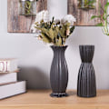 Miniatyrbilde 3 av 6: Blomster Vase Sett med 2, Sorte Blomster Vas for Dekor 8 Tommer