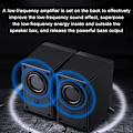 Miniatyrbilde 7 av 8: Kablet skrivebords subwoofer for bærbar PC