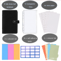 Miniatyrbillede 2 af 8: PU Læder Notebook Binder Genopfyldelig 6 Ring Binder til A6