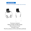 Miniatyrbilde 3 av 5: 2 stk. kontroller veggmontering holder multifunksjonell kontroller headset stativ for PS5 for PS4 for Xbox One for Switch Pro
