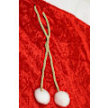 Miniatyrbild 2 av 5: com-four® Edler XXL Weihnachtssack aus Samt mit goldfarbener