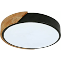 Miniatyrbillede 1 af 5: LED-loftslampe, 24W moderne træ-loftslampe rund kold