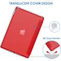 Pikkukuva 2 / 6: Suojakuori - läpikuultava punainen takaosa + kansi - iPad 10.2