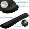 Miniatyrbild 4 av 6: Premium Memory Foam Tangentbord och Mus handledsstöd Pads Set- för bekväm skrivning och handledssmärta lindring (2-pack)
