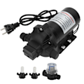 Pikkukuva 2 / 8: 220V 11,3 LPM 50PSI Vedenpainekalvo Pumppu Itse Imuva Autolle RV:lle Jahdille Caravanille Merelle Veneelle