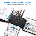 Miniatyrbild 1 av 7: USB IDE-adapter USB 3.0 till SATA IDE-hårddiskkonverteringskombination