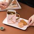 Miniatyrbild 4 av 5: Handväska-formad kreativ keramisk mugg med fat porslin bricka