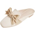 Miniatyrbild 1 av 3: Dam Backless Ballerinas Rosett Elegant Gummi PU Mocka Andningsbart Foder Backless Skor för Vardag Vår Sommar Typ 1 38