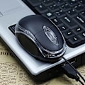 Miniatyrbillede 3 af 6: USB-mus, der er velegnet til bærbare computere, kablet USB-computer, kablet computermus, optisk, billig, mini, børnekontor, lille