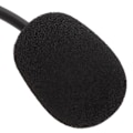 Miniatyrbillede 4 af 8: S480 Telefon Headset 3,5 mm Stik Støjreduktion Justerbar Enkelt Øre Kundeservice Headset til Computere Sort