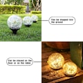 Miniatyrbillede 6 af 7: Have Solarlys i haven, revnet glas kugle vandtæt varm hvid LE
