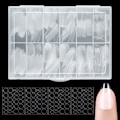 Miniatyrbillede 1 af 5: Mandelformede korte negletips, fulddækkende negletips, forformede semi-matte tips negle gelé negletips - 360 stk. 12-størrelser, 4 ark neglelim