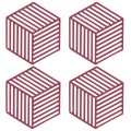 Miniatyrbilde 1 av 5: 4 stk gryteunderlag - Multi-Use Intricately Carved Insulated