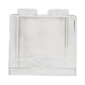Miniatyrbild 1 av 5: Genomskinlig sparbössa i form av en byggsten, rektangulär transparent sparbössa för barn, pojkar, flickor, vit, 8,9 x 8,9 x 9,2 cm / 3,5 x 3,5 x 3,6 tum