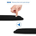 Miniatyrbillede 5 af 6: 2 stk., sort håndledsstøtte, håndledspude til tastatur, memory foam