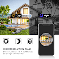 Miniatyrbillede 4 af 7: 720P HD Trådløs WIFI Dørklokke Sikkerhed Smart Videodørklokke Ir cUT Intercom(WIFI+2Dingdong EU)