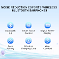 Pikkukuva 2 / 5: Langattomat kuulokkeet Bluetooth 5.3 Kuulokkeet LED-virranäyttö Mini Crystal In-Ear -nappikuulokkeet