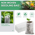 Miniatyrbild 5 av 5: 200-pack odlade väskor i non-woven tyg för sådd och fröstart, ventilerad väska för trädgård, grönsaker, blommor, fruktfrön