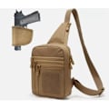 Miniatyrbild 1 av 5: Taktisk Vapenväska Pistolholster Dold Bärbar Bröst Crossbody Pack Handgun Bag
