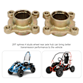 Miniatyrbild 7 av 8: 2 st Hjul Bakaxelnav 28 Tand Spline 4 Bultar för 50CC 110CC 150CC Fyrfyrhjuling ATV Go Kart
