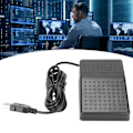 Miniatyrbillede 1 af 8: USB Fodkontakt Pedal Tilpasset Programmerbar Tastatur Mus Spil Action Enkelt Fodkontakt Pedal med USB A Interface