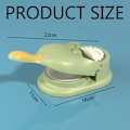 Miniatyrbilde 4 av 5: Dumplingmaskin, 2 i 1 Dumplingmaskin, Manuell Deigpresse Dumpling Bun Press Maskin, Grønn