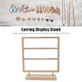 Miniatyrbild 7 av 8: Örhänge Organizer Stativ Logg Färg Trä Örhängen Smycken Hållare Förvaring Display Stativ för Hängande Örhängen 3 Lager