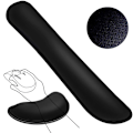 Miniatyrbild 1 av 9: Stöd för datortangentbord och musmatta Memory Foam Set Enkelt att skriva och smärtlindring i handleden Ergonomisk lätt anti-sladd handledskudde för kontor