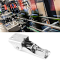 Miniatyrbillede 1 af 2: 2 stk. Hasp Latch Galvaniseret Jern Skjult Justerbar Toggle Latch Klemme til Sugningsføder