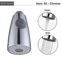 Kitchen Faucet Spray Nozzle Pull-Out Shower Spray Head G1/2 Faucet Accessory [db] 02 Chrome