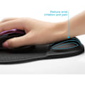 Miniatyrbillede 3 af 7: Musemåtte med gel håndledsstøtte ergonomisk memory skum til bærbar eller stationær computer [2 stk.]