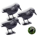Miniatyrbillede 3 af 7: Schramm® 3 stk. Siddende Krager Sort Dueræddere