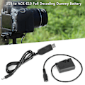 Miniatyrbilde 4 av 8: USB til ACK‑E10 Full Decoding Dummy Batteri for Rebel T3/T5/T6/T7/T100 Kamera
