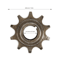 Miniatyrbilde 5 av 8: Foran tannhjul 10T Jernlegering for 48cc 80cc 2-takts motorisert sykkel 415 kjede