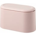 Miniatyrbilde 1 av 5: Mini søppelbøtte for kjøkkenbenk med trykkbokslokk, søppelbøtte for sminke, bad, kjøkken, bil, kontor, skrivebord (lys rosa)