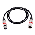 Miniatyrbilde 1 av 5: 3-pinners XLR-kabel hann til hunn M/F skjermet lydkabel for mikrofonmikser 1M