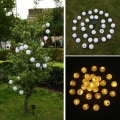 Miniatyrbilde 7 av 8: Qedertek Solar Lichterkette Lampion Außen 6 Meter 30 LED
