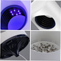 Miniatyrbilde 3 av 5: Skadedyrbekjempende elektronisk myggdreperlampe LED insektdreper insektdreper insektdreper giftfri fluedreper myggdreperlampe 360 graders LED