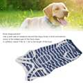 Miniatyrbilde 7 av 8: Hundegjenopprettingsdrakt Stretchy Pustende Justerbar Krage Stripe Pet Post Kirurgi Skjorte for Abdominal Wound S