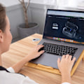 Miniatyrbillede 7 af 8: Bærbar PC-køler - Justerbar hastighed - Ventileret støtte med bambusstruktur til computer 10' til 15,6' - Ekstra USB-port [Ny version 2020]