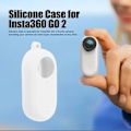 Pikkukuva 7 / 8: PULUZ Silikoni suojakotelo Runko Objektiivin suojus Näytönsuojakorkki Insta360 GO 2 Peukalokamera Lisävarusteet Valkoinen