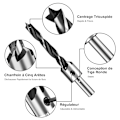 Miniatyrbild 2 av 5: Forest Wood Countersink, HSS Countersink Drill Bits Wood Countersink Countersink Steel Countersink Drill Carpentry Reamer with Hex Wrench Reamer