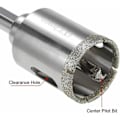 Miniatyrbillede 2 af 5: Diamant Glas Hulsavebor med Center Pilot Bit til