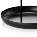Miniatyrbilde 3 av 5: Serveringsbrett Metall Rund Bærbar Bordplate Oppbevaringsbrett Enkel Moderne Stil med Håndtak Svart