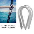 Miniatyrbillede 8 af 8: 50 stk. Wire Rope Thimble i rustfrit stål Kabel Rigging Værktøjer til Skibsbygningsindustrien (M3 (3 mm))